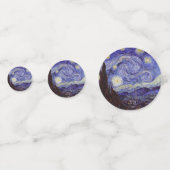 Vincent Van Gogh Sterrennacht Fine Art Confetti (Voorkanten)