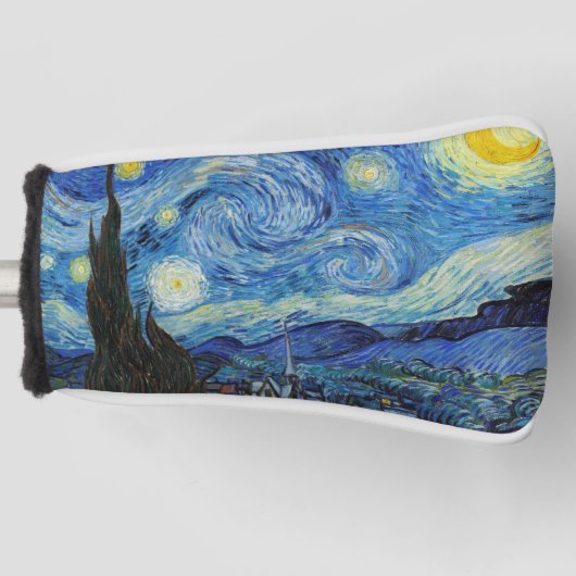 Vincent Van Gogh Sterrennacht  Fine Art Golfheadcover (Voorkant)