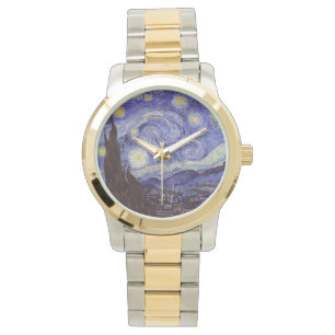 Vincent Van Gogh Sterrennacht  Fine Art Horloge