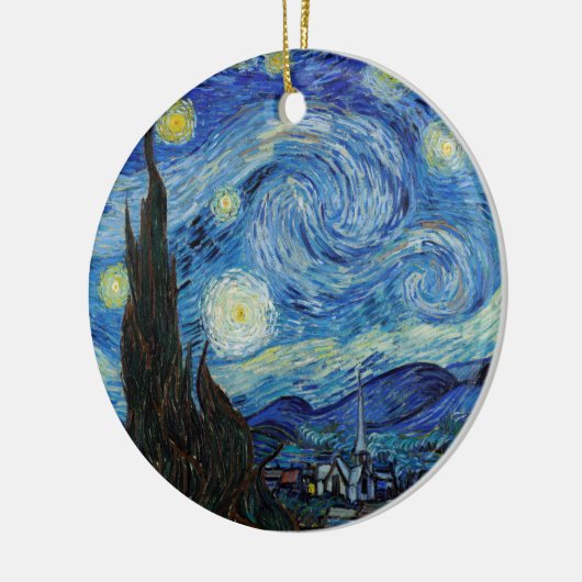 Vincent Van Gogh Sterrennacht  Fine Art Keramisch Ornament (Links)