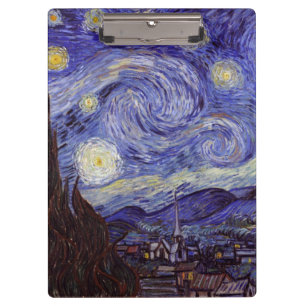 Vincent Van Gogh Sterrennacht  Fine Art Klembord