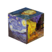 Vincent Van Gogh Sterrennacht Fine Art Kubus (Voorkant hoekig)