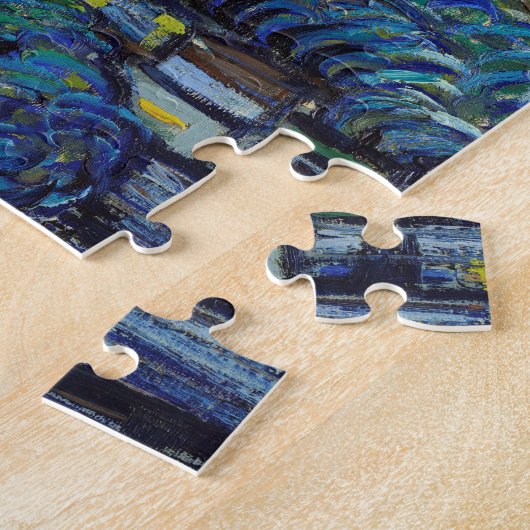 Vincent Van Gogh Sterrennacht  Fine Art Legpuzzel (Zijkant)