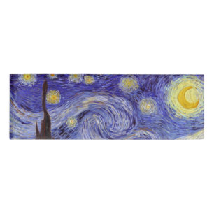 Vincent Van Gogh Sterrennacht Fine Art Naambadge