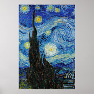 Vincent Van Gogh Sterrennacht  Fine Art Poster