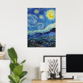 Vincent Van Gogh Sterrennacht  Fine Art Poster (Thuiskantoor)