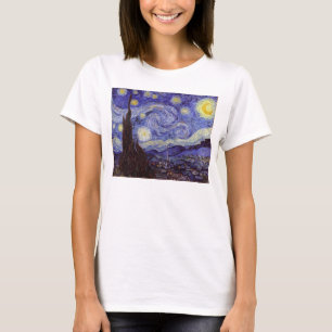 Vincent Van Gogh Sterrennacht Fine Art T-shirt