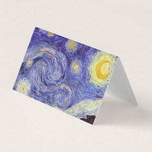 Vincent Van Gogh Sterrennacht  Fine Art Visitekaartjes