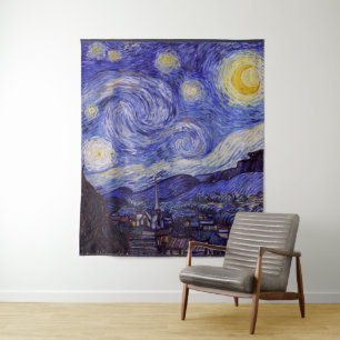 Vincent Van Gogh Sterrennacht  Fine Art Wandkleed