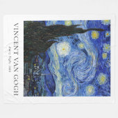 Vincent Van Gogh Sterrennacht Fleece Deken (Voorkant (Horizontaal))