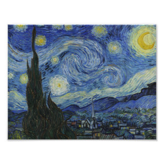 Vincent van Gogh - Sterrennacht Foto Afdruk