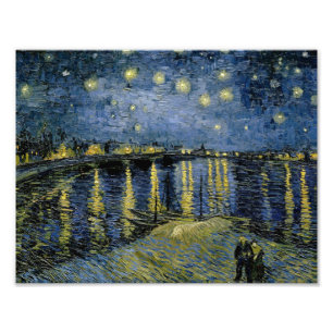 Vincent van Gogh - Sterrennacht Foto Afdruk