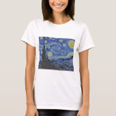 Vincent van Gogh Sterrennacht GalleryHD Fine Art T-shirt (Voorkant)