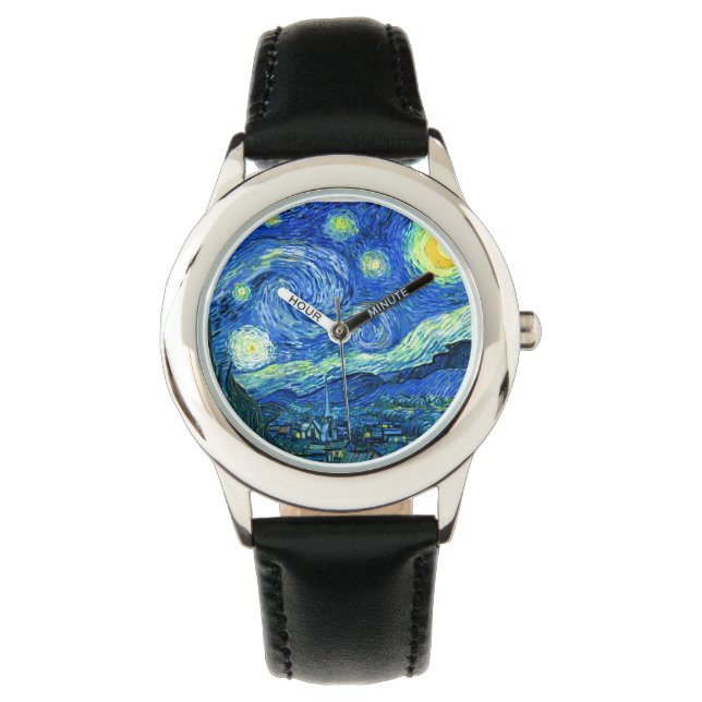 vincent van gogh sterrennacht horloge (Voorkant)