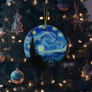 Vincent Van Gogh Sterrennacht Keramische Kunstorna Keramisch Ornament