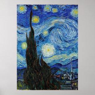 Vincent Van Gogh Sterrennacht  Kunst Poster