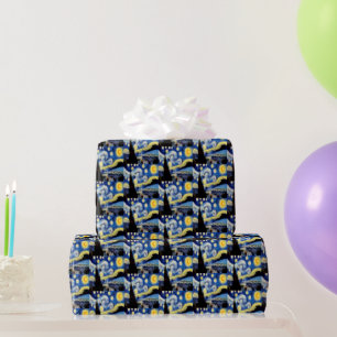 Vincent van Gogh sterrennacht kunstcadeau Cadeaupapier