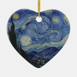 Vincent Van Gogh - Sterrennacht. Kunstschilder Keramisch Ornament