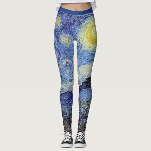Vincent Van Gogh, Sterrennacht Leggings (Voorkant)