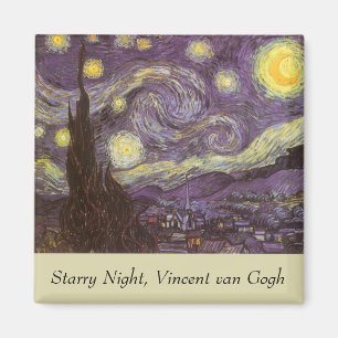 Vincent van Gogh - Sterrennacht Magneet