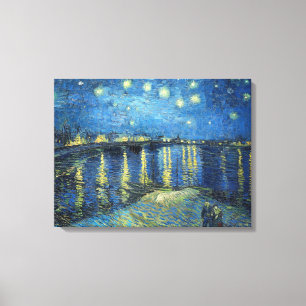 Vincent van Gogh Sterrennacht over de Rhône 1888 Canvas Afdruk