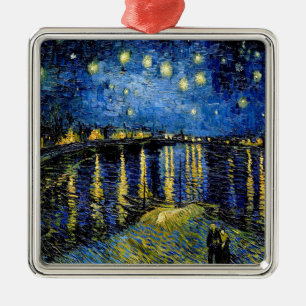 Vincent van Gogh Sterrennacht over de Rhône 1888 Metalen Ornament