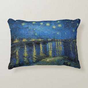 Vincent van Gogh - Sterrennacht over de Rijn Accent Kussen