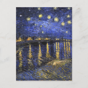 Vincent Van Gogh Sterrennacht over de Rijn Briefkaart