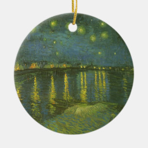 Vincent van Gogh - Sterrennacht over de Rijn Keramisch Ornament