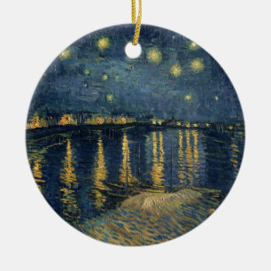 Vincent van Gogh Sterrennacht over de Rijn Keramisch Ornament