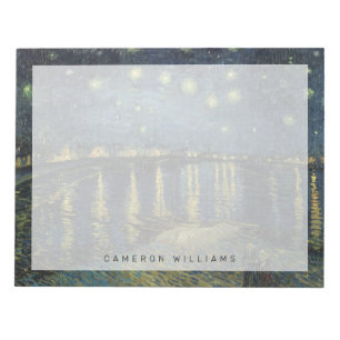 Vincent van Gogh Sterrennacht over de Rijn Notitieblok