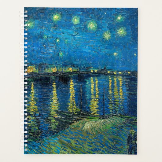 Vincent Van Gogh Sterrennacht over de Rijn Planner (Voorkant)