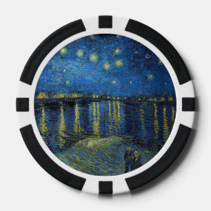 Vincent van Gogh - Sterrennacht over de Rijn Poker Chips