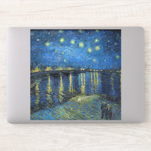 Vincent van Gogh - Sterrennacht over de Rijn Sticker