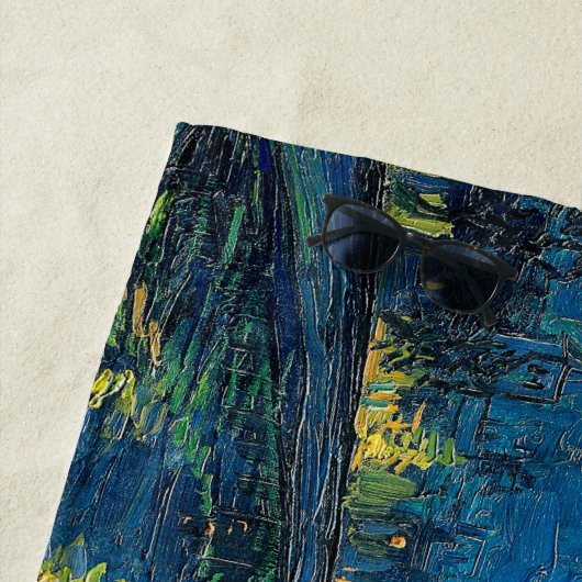 Vincent Van Gogh Sterrennacht over de Rijn Strandlaken (In situ)