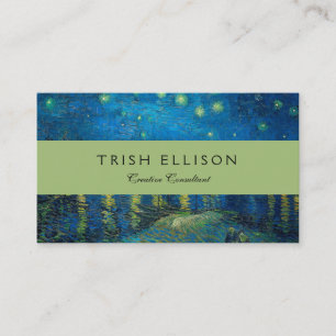 Vincent Van Gogh Sterrennacht over de Rijn Visitekaartje
