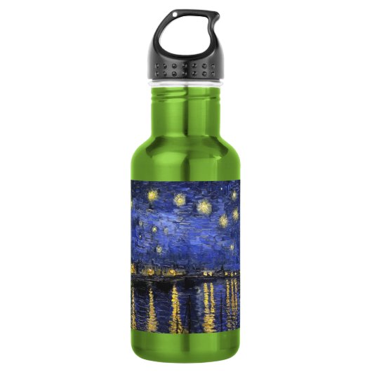 Vincent Van Gogh Sterrennacht over de Rijn Waterfles (Voorkant)