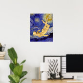 Vincent Van Gogh Sterrennacht Poster (Thuiskantoor)