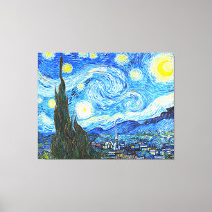 Vincent Van Gogh Sterrennacht  schilderen Canvas Afdruk