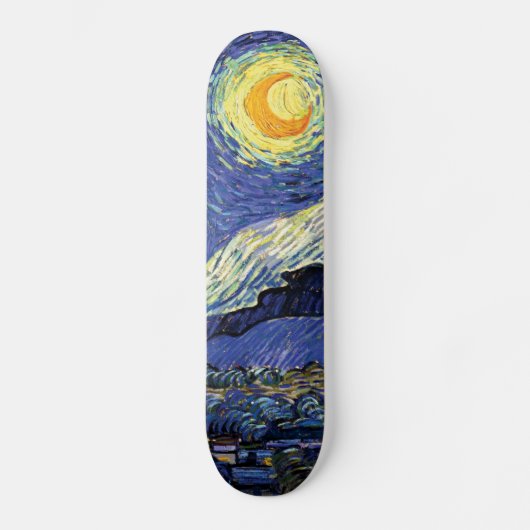 Vincent Van Gogh Sterrennacht Skateboard (Voorkant)