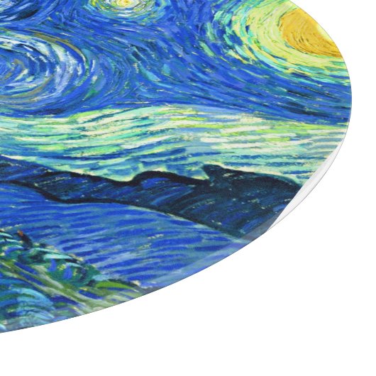 vincent van gogh sterrennacht snijplank (Hoek)