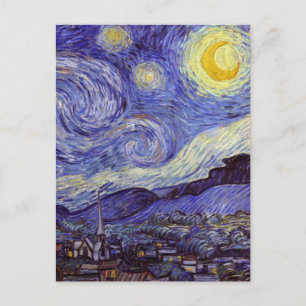Vincent van Gogh Sterrennacht Vintage voor Schone Briefkaart