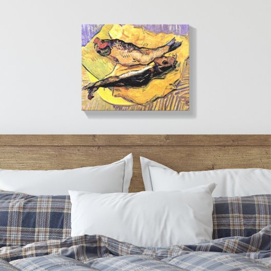 Vincent Van Gogh - still Life Bloaters Fine Art Canvas Afdruk (Insitu (Slaapkamer))
