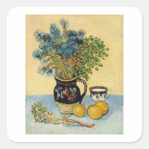 VINCENT VAN GOGH "STILL LIFE" ENVELOPE SEAL VIERKANTE STICKER