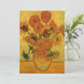 Vincent van Gogh still Life Vase met 15 zonnebloem (Staand voorkant)