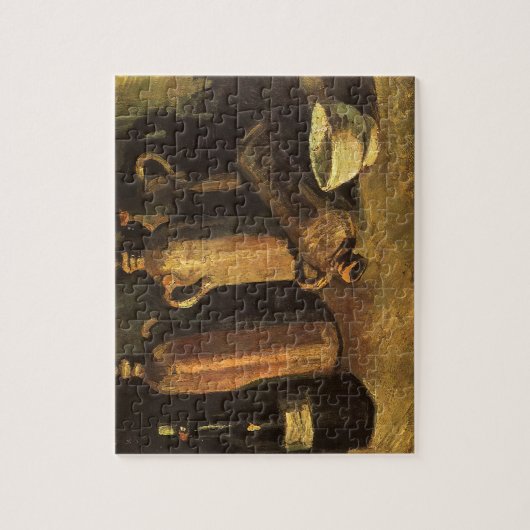 Vincent van Gogh - Stilleven met 4 stenen flessen Legpuzzel (Verticaal)