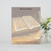 Vincent van Gogh - Stilleven met de Bijbel Briefhoofd Ontwerp (Staand voorkant)