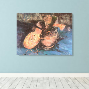 Vincent van Gogh - Stilleven met een paar schoenen Canvas Afdruk