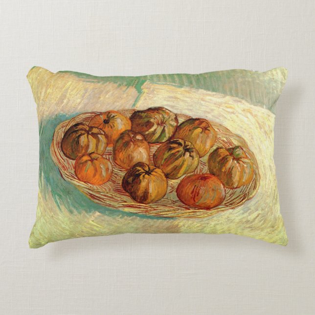 Vincent van Gogh - Stilleven met mand appels Decoratief Kussen (Voorkant)