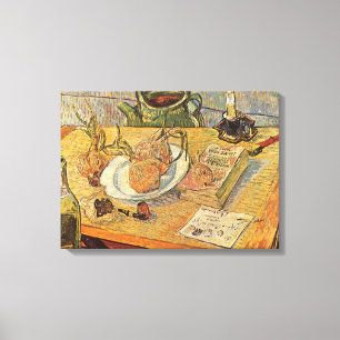 Vincent van Gogh - Stilleven met tekenbord Canvas Afdruk
